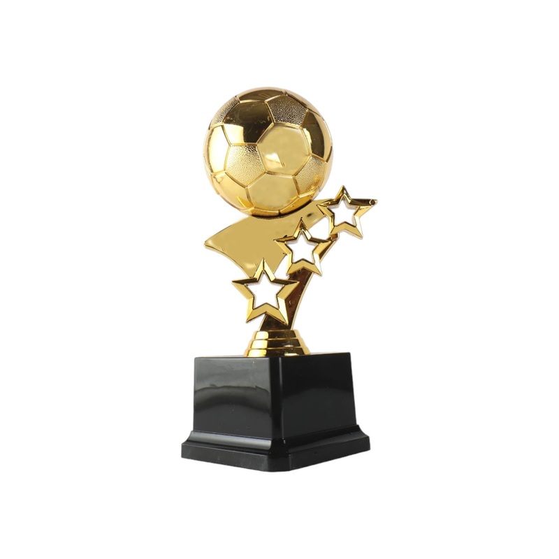 Trophy Soccerball with Stars H-9cm