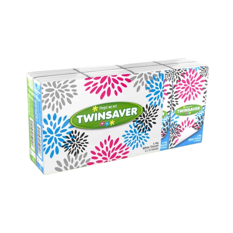 Twinsaver 3ply Tissues 8×10