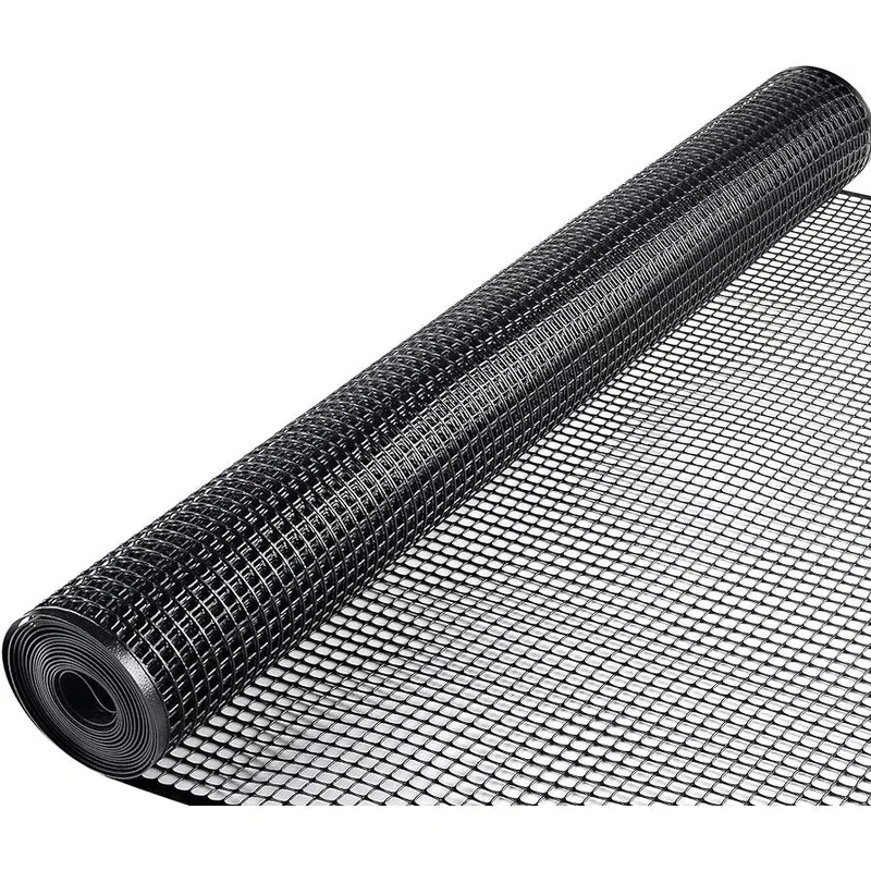 PVC Coated Polyester Mesh Cover Black 170gsm 1.5x1m Sheeting