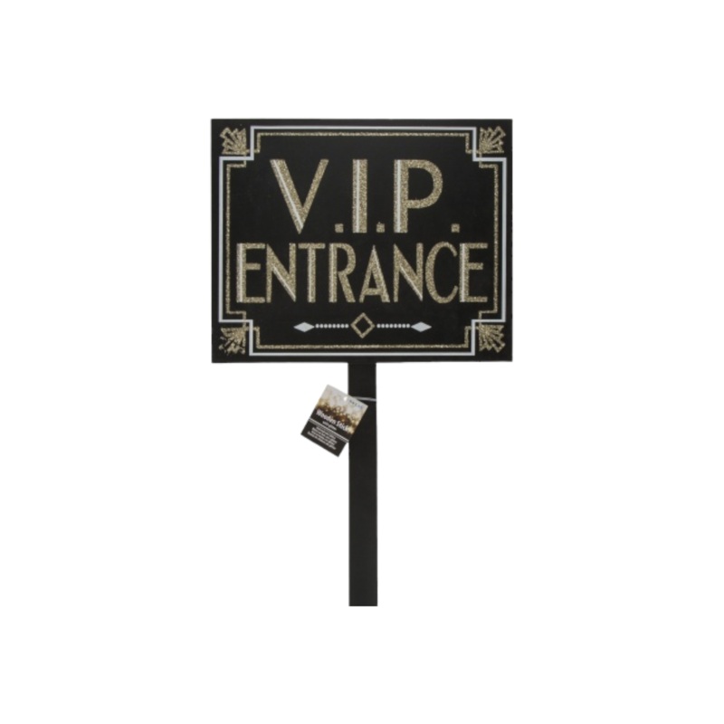 Vip Entrance Wooden Stick with Glitter