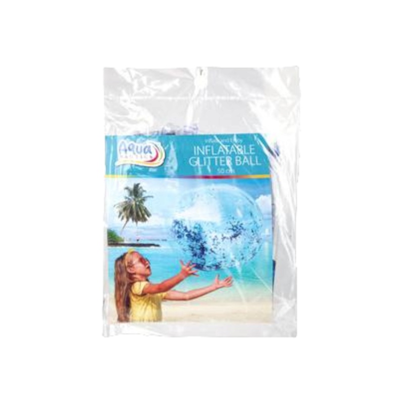 Aquanautics Glitter Ball Blue 50cm