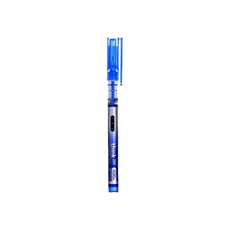Deli Roller Pen with Ink Indicator 0.5mm Blue EQ300-BL 1pc