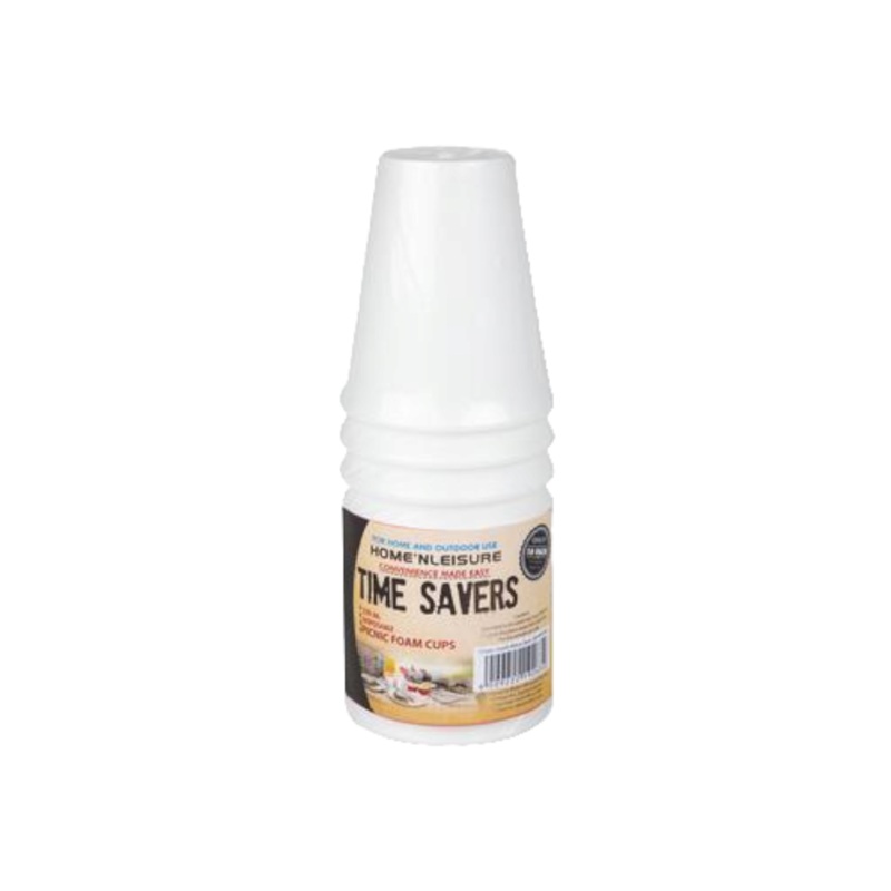 Time Savers Fomo Disposable Picnic Foam Cups 250ml 10pcs