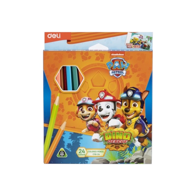 Deli Disney Paw Patrol Colored Pencil 24Pcs Assorted
