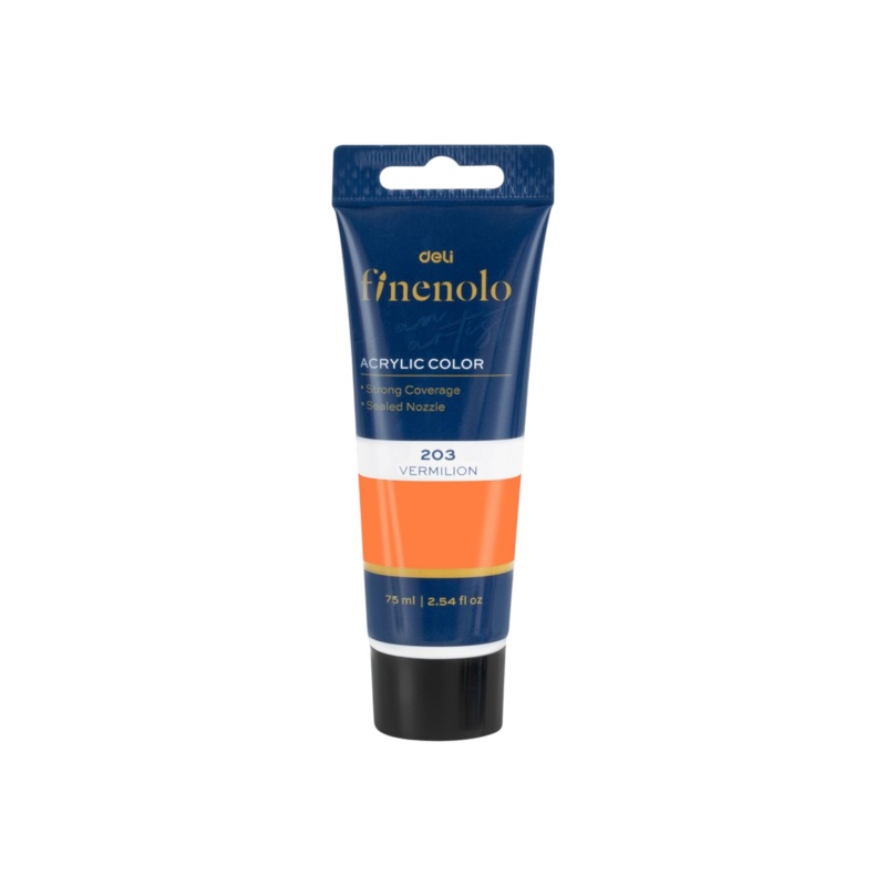 Deli Finenolo Acrylic Paint 75ml Vermolion