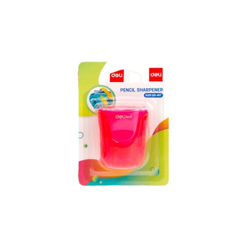 Deli Pencil Sharpener 2-Hole Canister Card