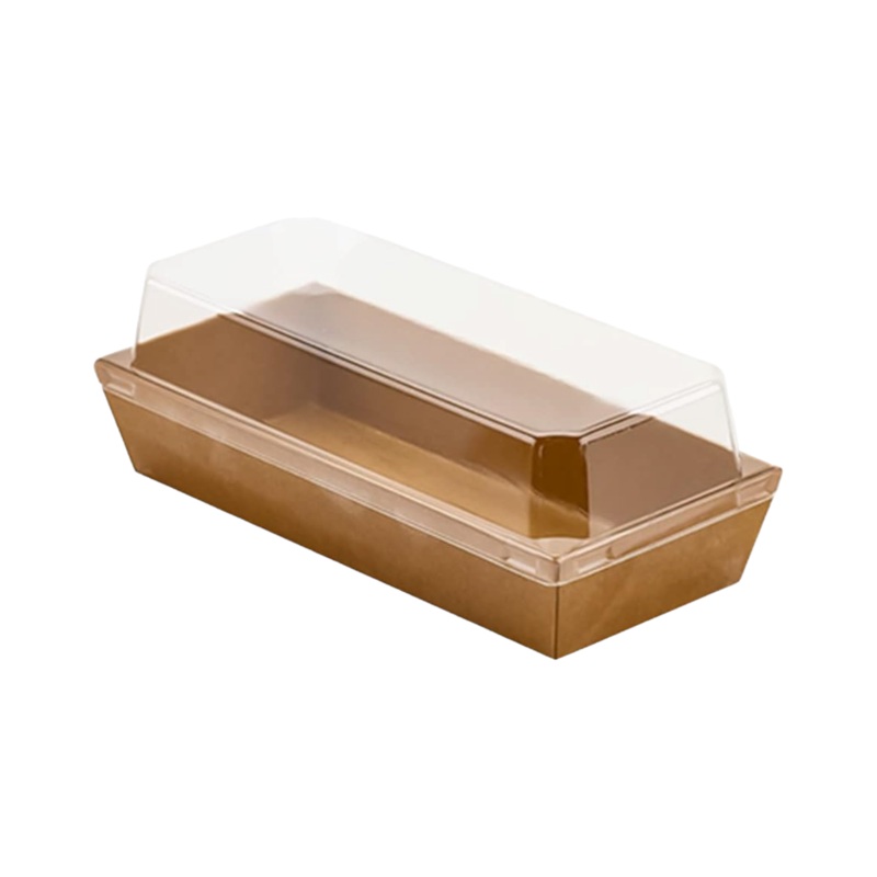 Disposable Take Away Kraft Food Container 17.5×7.5cm 10pack