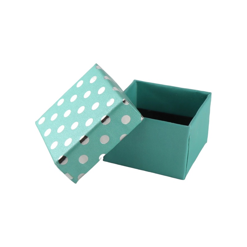 Mini Gift Box 5x5cm with Polka Dots Lid