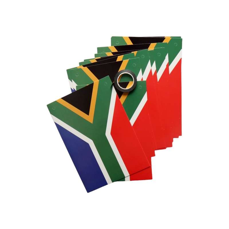 South Africa Flag Party Paper Banner Length-2m 12pcs