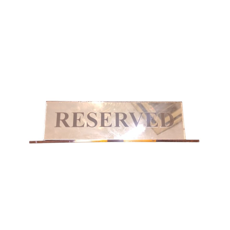 Gold Reserved Sign Big