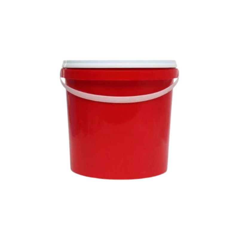 Nu ware 2.5L Plastic Bucket Air Tight Lid Virgin Red BU 255A