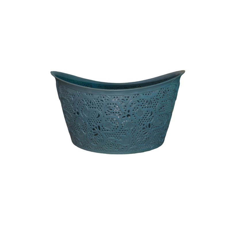 Nu Ware Plastic Oval Basket Lace Design 10L