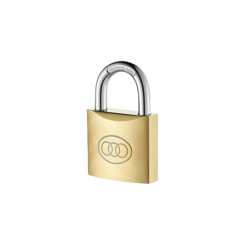 Padlock Tri-circle 32mm Brass 5732