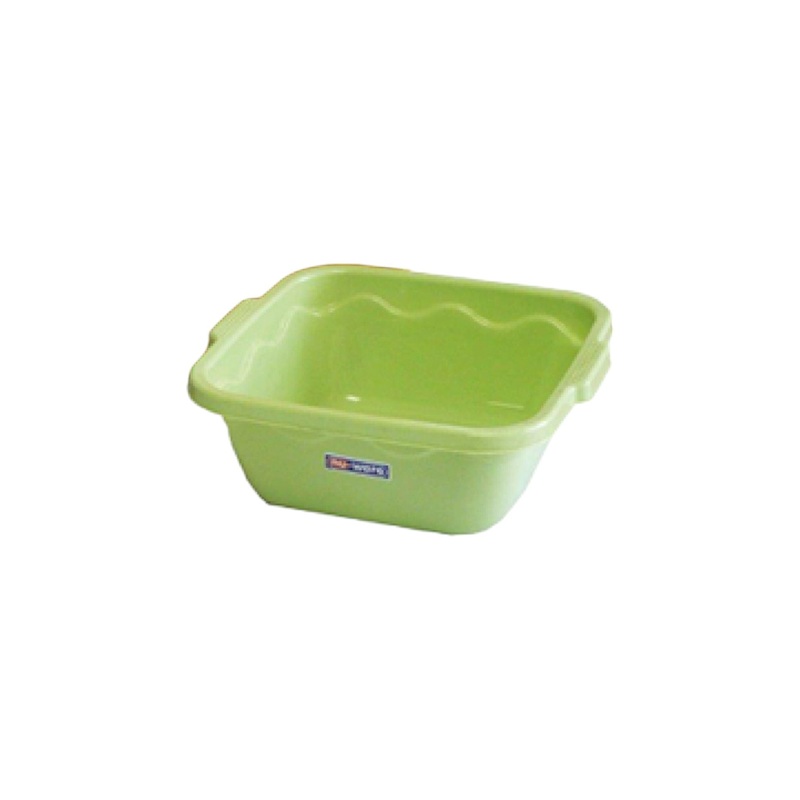Square Bowl Plastic Basin Recycled Nu Ware 25cm