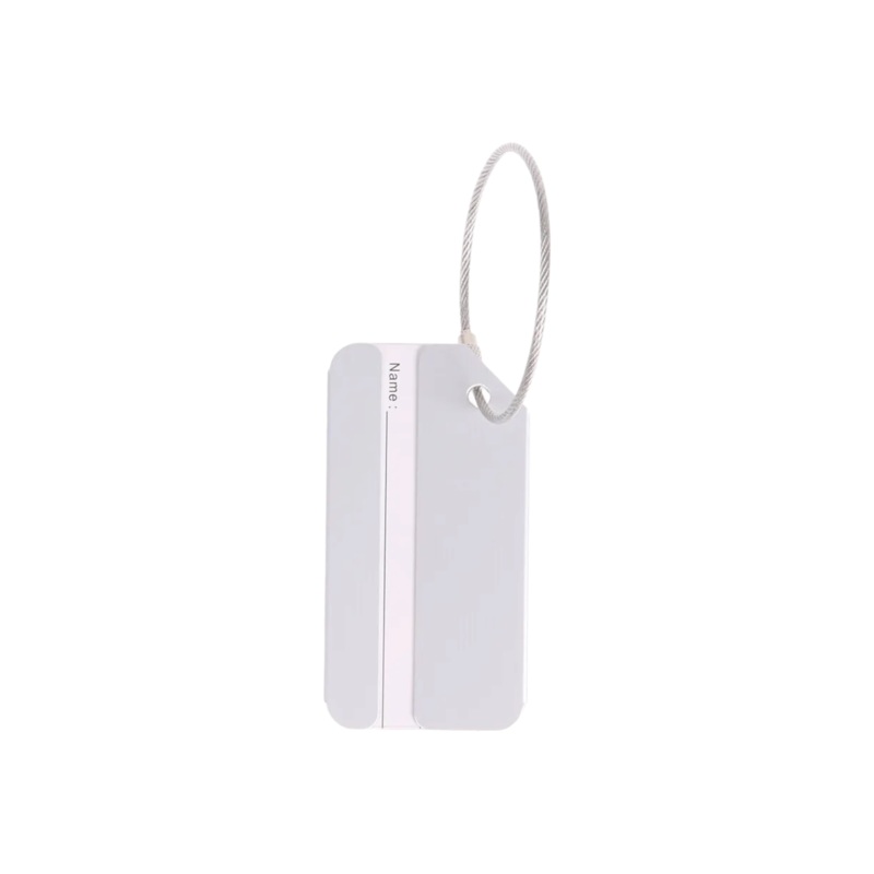 Alumiunium Metal Travel Luggage Tag Clip 4x8cm