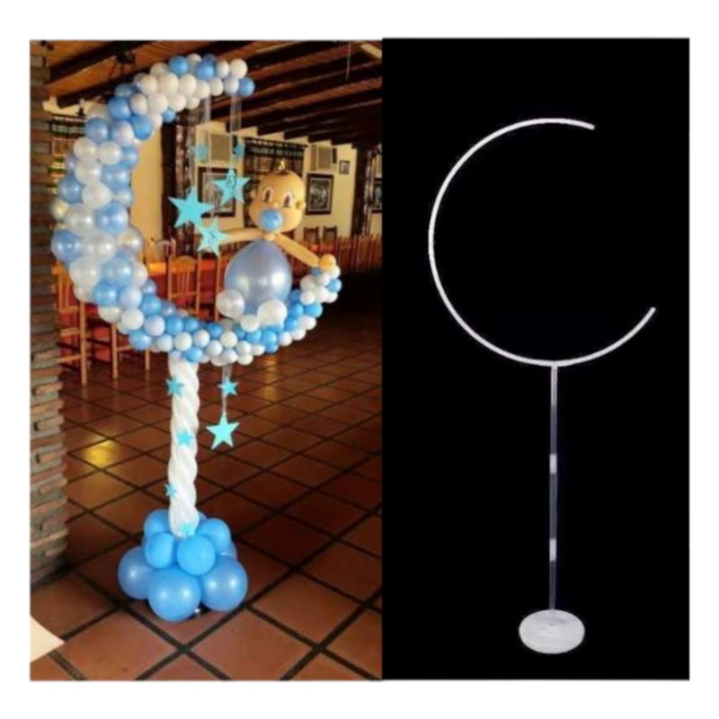 Balloon Stand Moon Shaped Garland Column 69x163cm