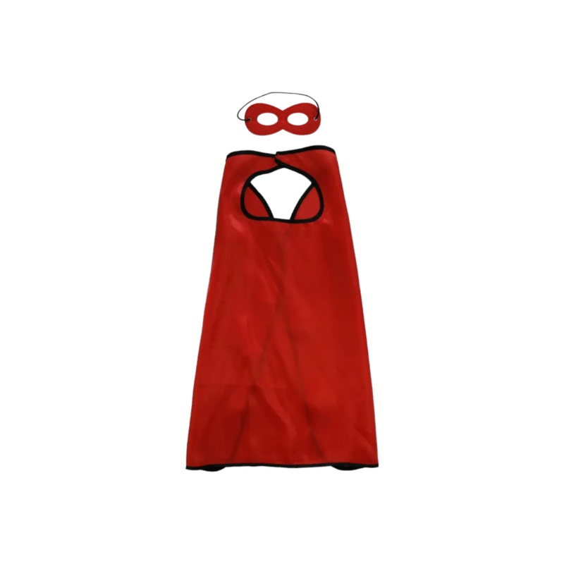 Cape & Mask Set Plain Colour 70cm