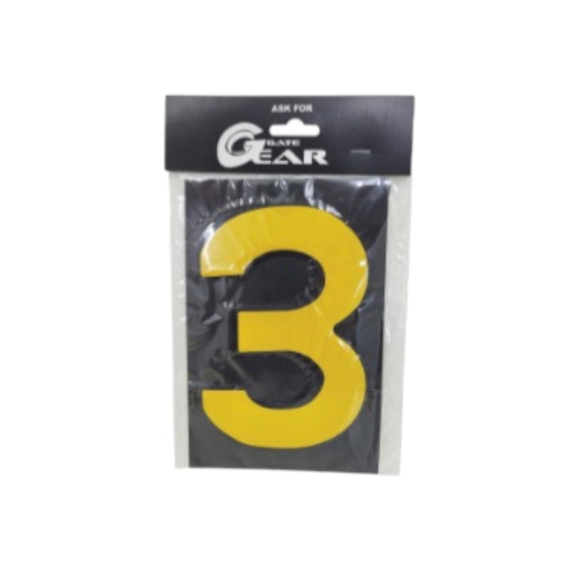 House Numerals Gold Plastic Reflective 185mm 0-9  10pcs