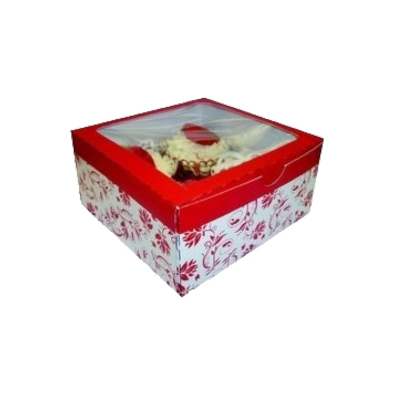Muffin Cupcake Biscuit Card Box 160x160x80mm