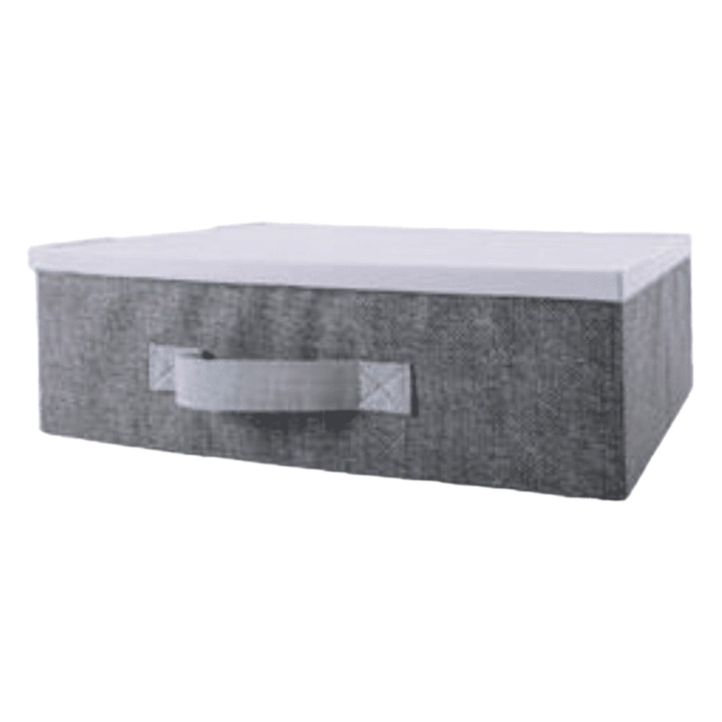 Non Woven Storage Box with Plastic Lid 33x23x11cm