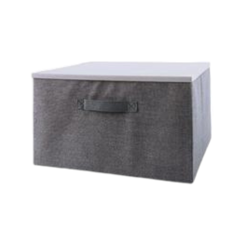 Non Woven Storage Box with Plastic Lid 40x30x25cm