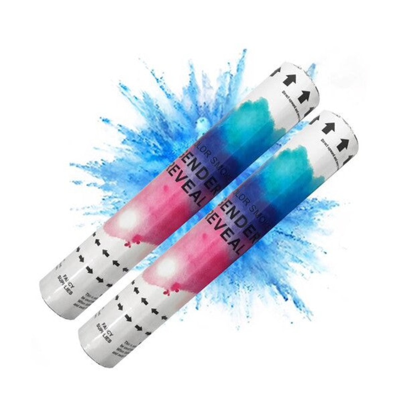Party Color Smoke Popper Paper Tube Gender Reveal 30g 30cm 1pc