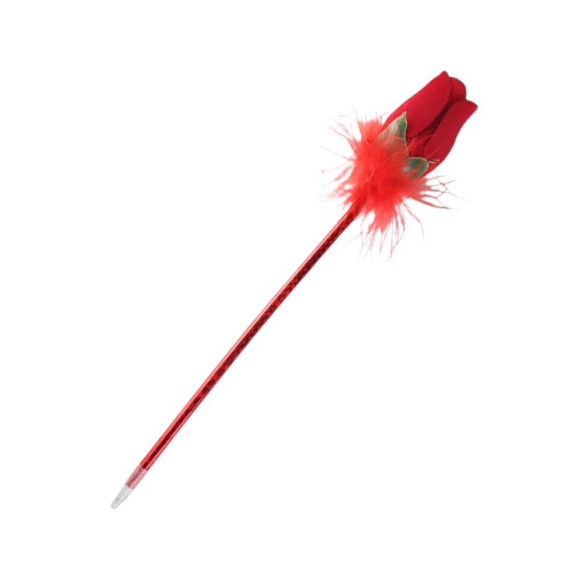 Artificial Rose with Pen 28cm