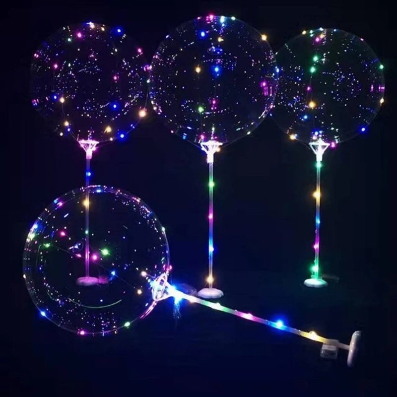Bobo Balloon Stick with Battery Light 40cm 1pc Set