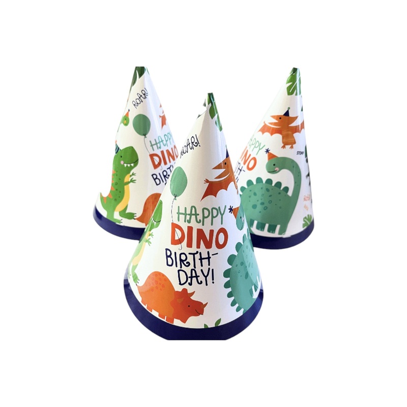 Dino Party Hat 15×0.5cm 10pack