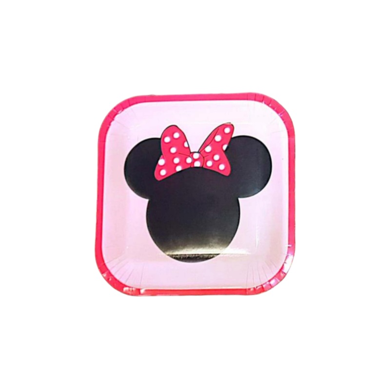 Disney Mickey Party Sqaure Paper Plate Blue 9Inch 10pack
