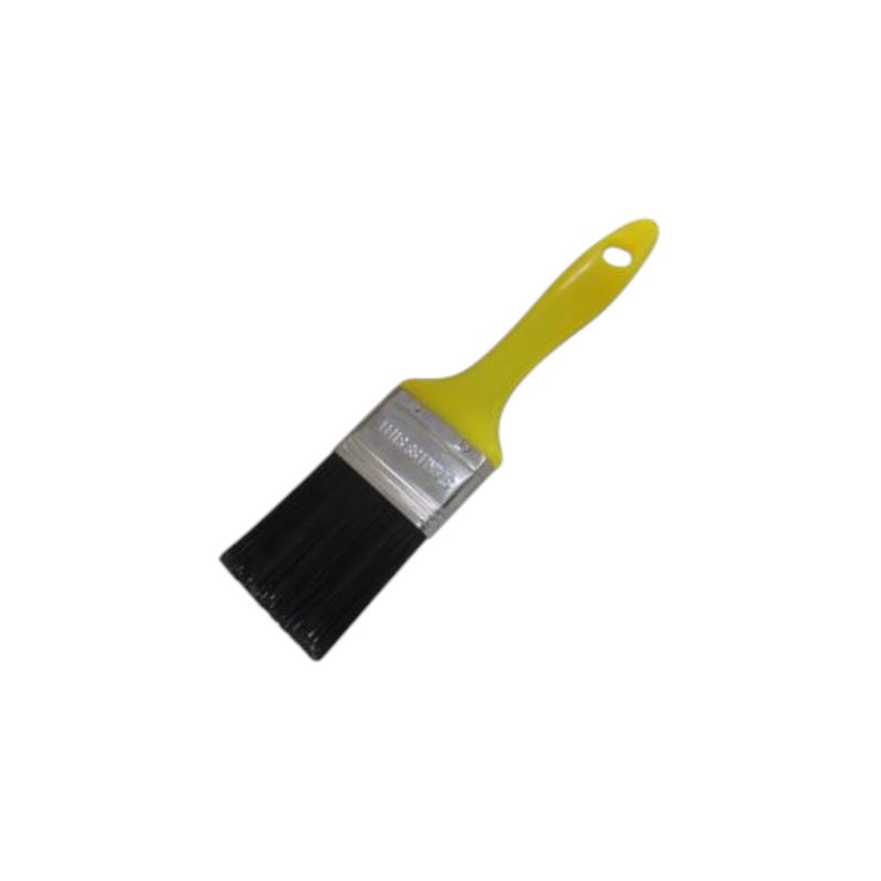 Paint Brush 25mm Yellow Plastic Handle