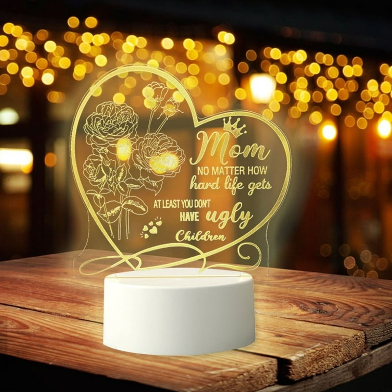 3D Light Night Stand – Mom Gift