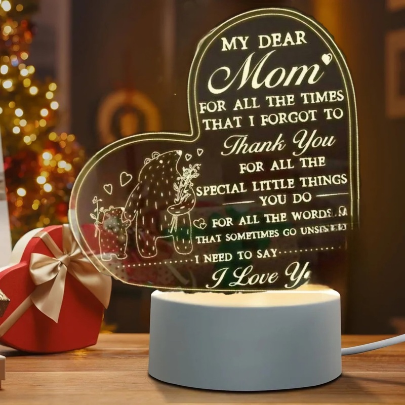3D Light Night Stand – My Dear Mom Gift