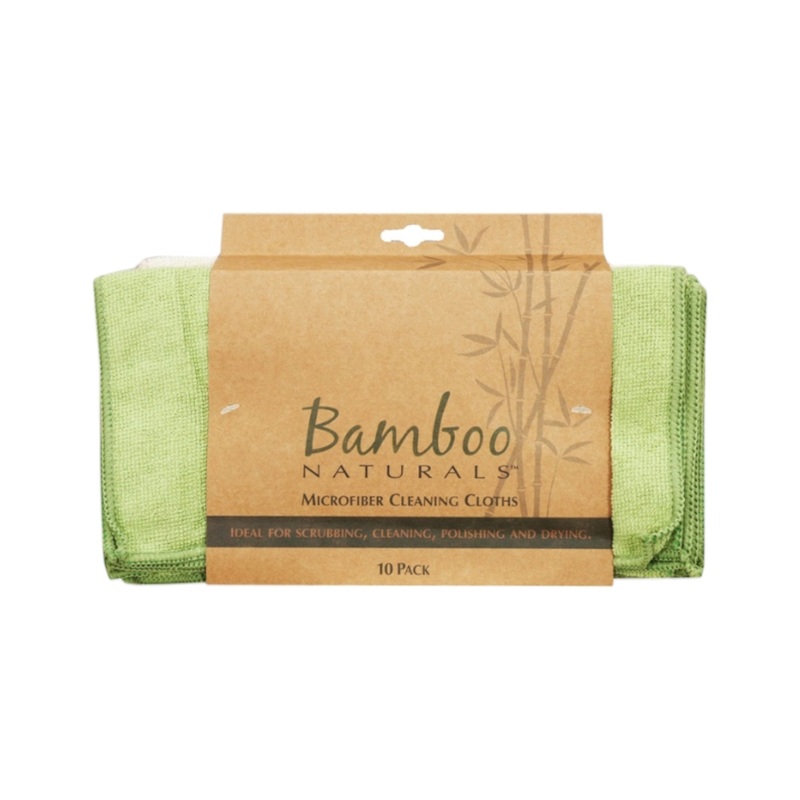 Bamboo Naturals Microfiber Cleaning Cloths 10pack 15000