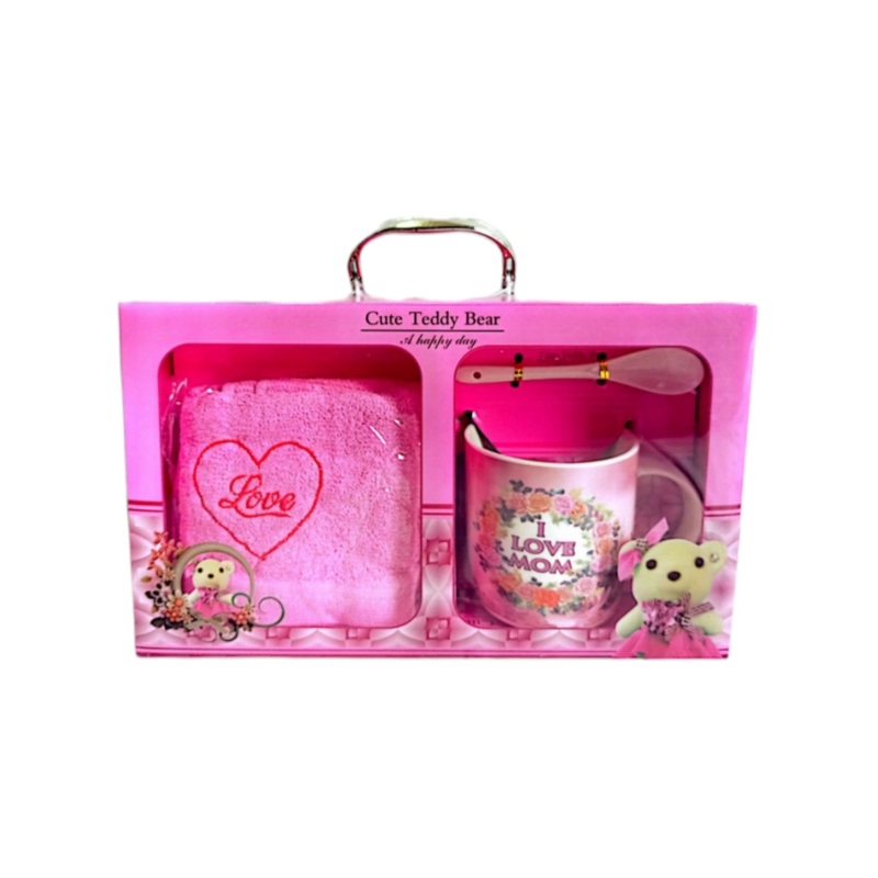 Ceramic Mug Gift Set – I Love Mom
