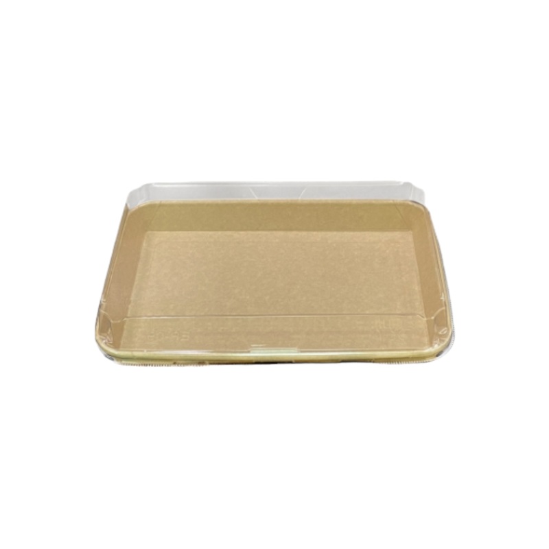 Kraft Food Tray with Lid 11.5×19.5x4cm