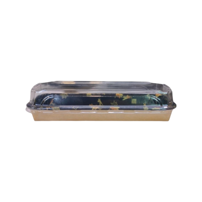 Kraft Food Tray with Lid 5.5×11.5×4.5cm