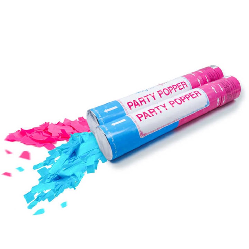 Party Popper 30cm Boy or Girl Gender Reveal Confetti Canon