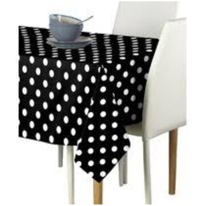Party Table Cloth Plastic Polka Dot 137x183cm