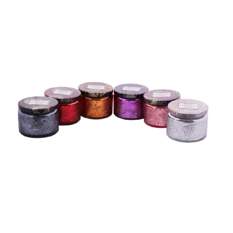 Regent Scented Candles Vanilla In Emboss Glass Jar with Assorted Lid 100g 1pc