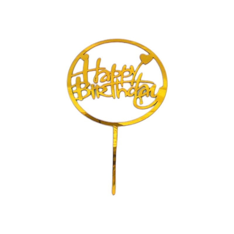 Acrylic Cake Topper Happy Birthday