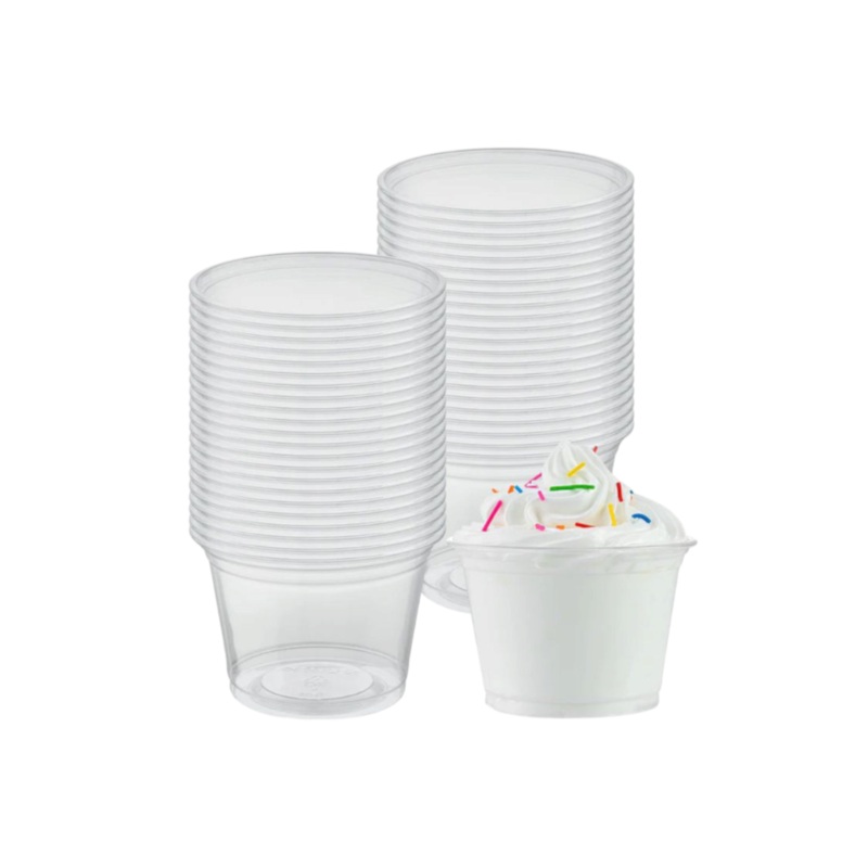 Acrylic Plastic Mini Dessert Cups 180ml 10Pcs