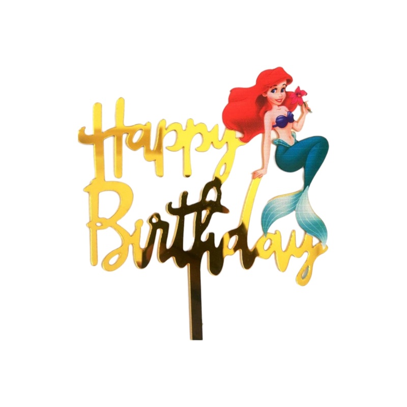 Cake Topper Mermaid Design