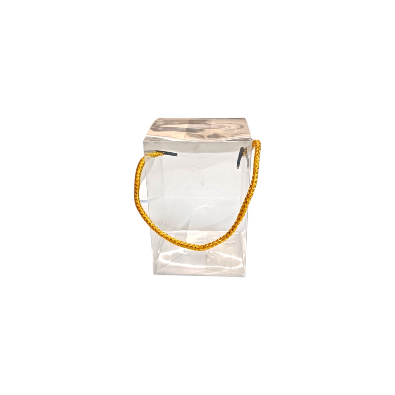 PVC Gift Box Transparent Rope String Handle 12Pcs