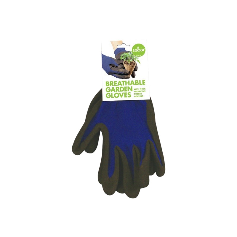 Sebor Garden Gloves Blue Medium 1pair