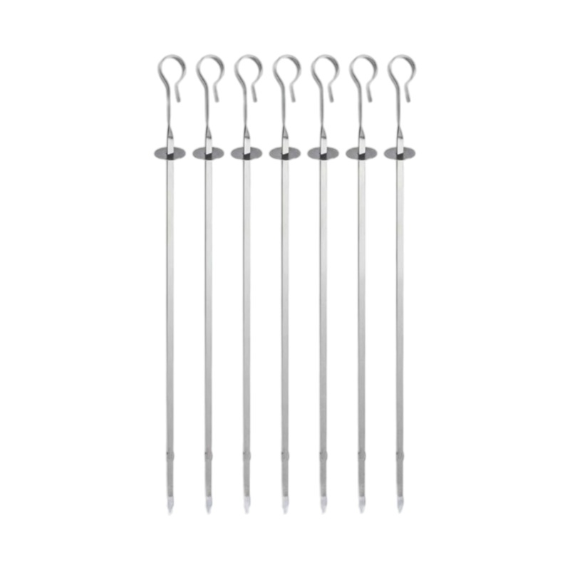 Stainless Steel BBQ Grill Skewer Set 35cm