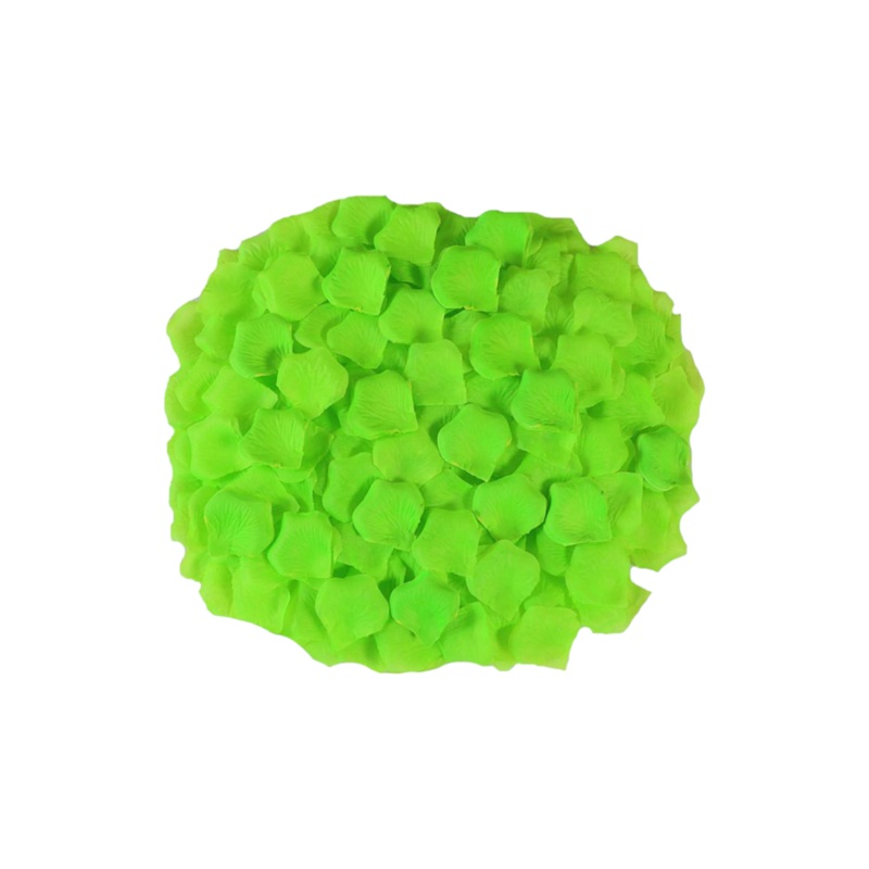 Artificial Rose Petal Lime Green 150 Pcs