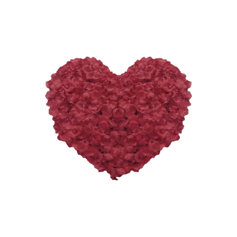 Flower Petals Rose Burgundy 150pcs