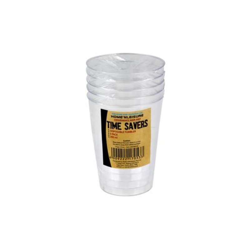Time Savers Picnic Disposable Tumbler 295ml 5 Pack