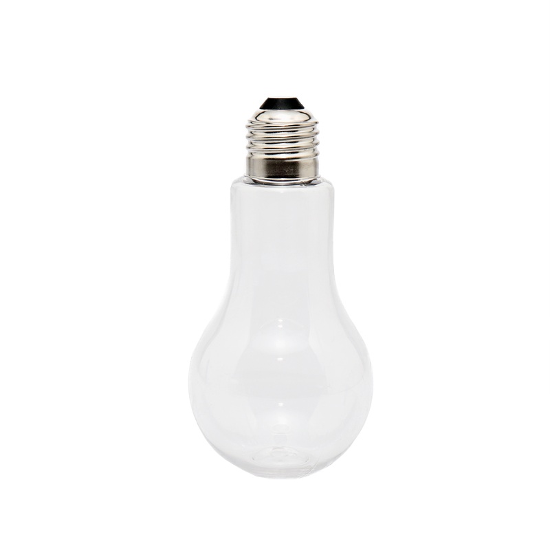 Bulb Shaped Mason Jar 220ml Plastic Clear Globe Bottle